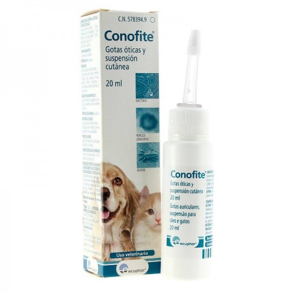 conofite gotas oticas perros y gatos 20ml