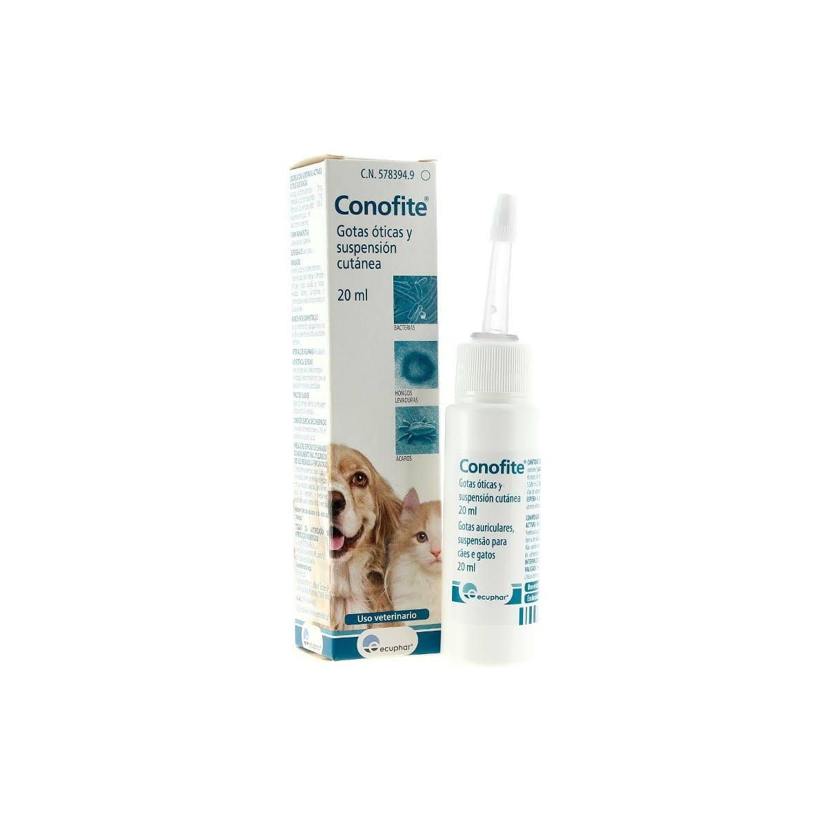 conofite gotas oticas perros y gatos 20ml
