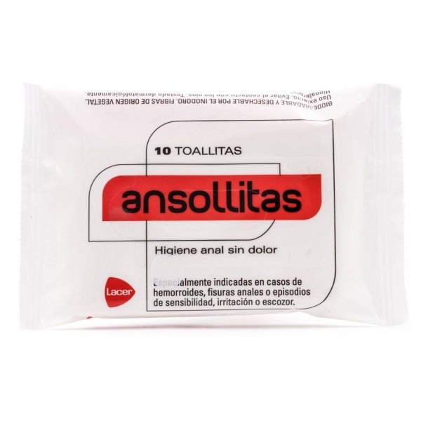 ansollitas higiene anal 10 toallitas