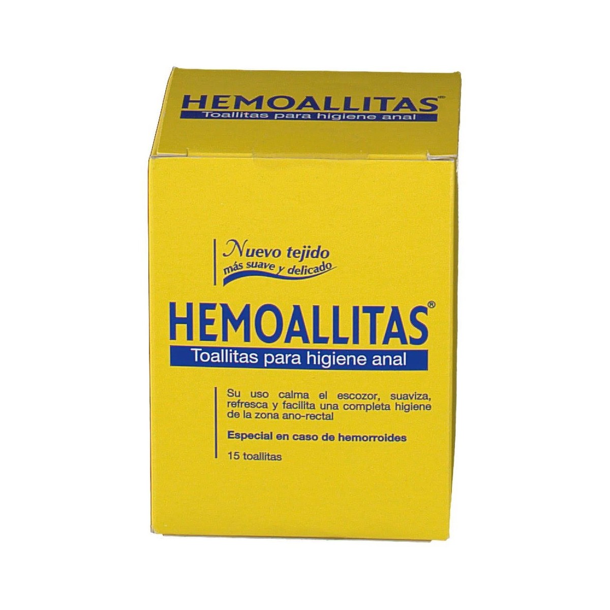 hemoallitas 15 toallitas higiene anal