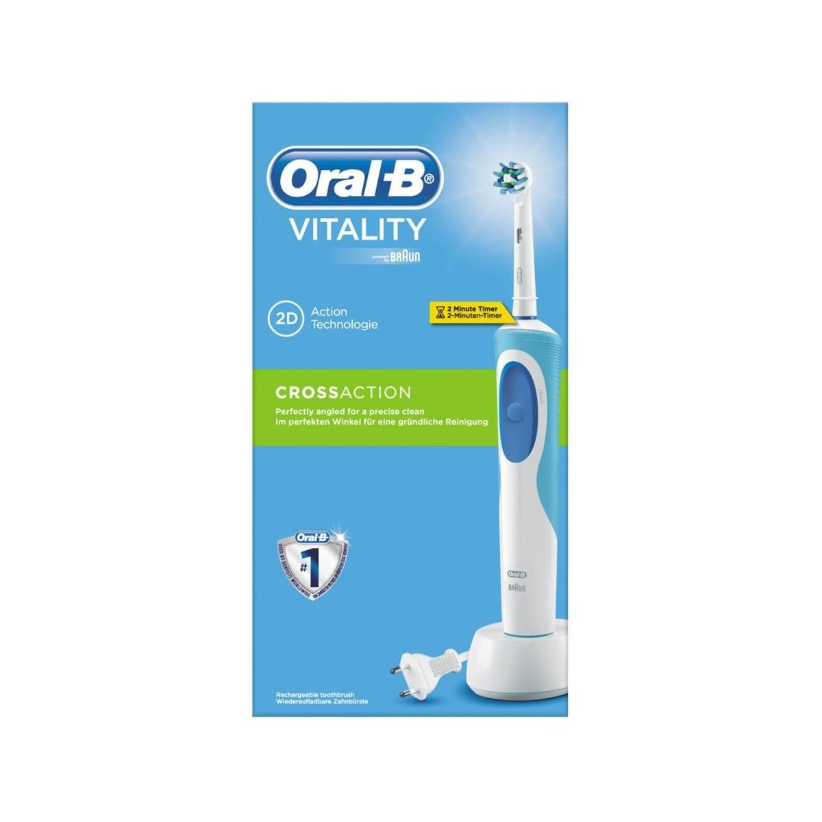 braun cepillo dental vitality cross d12 morado