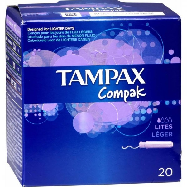 tampax compak tampones lites 20 und