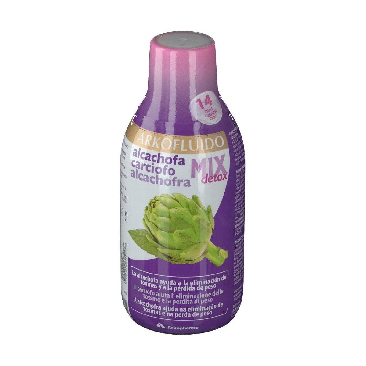 alcachofa mix detox 280 ml arkofluido