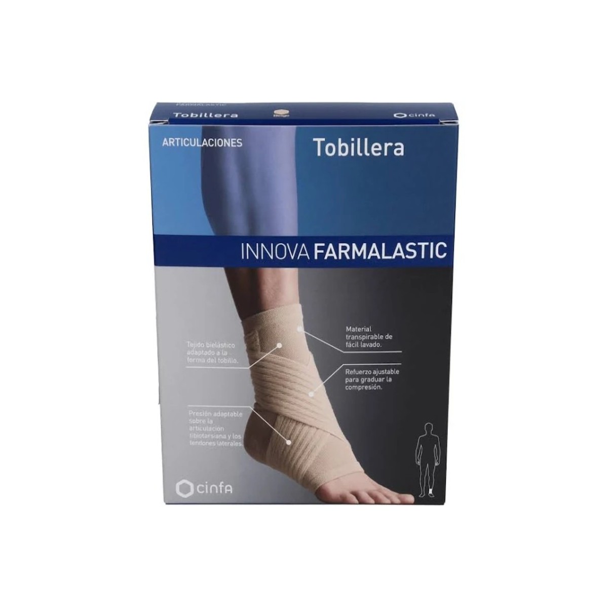 tobillera innova talla grande farmalastic