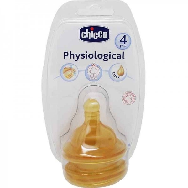 chicco tetina fisiologica caucho flujo rapido 3 meses