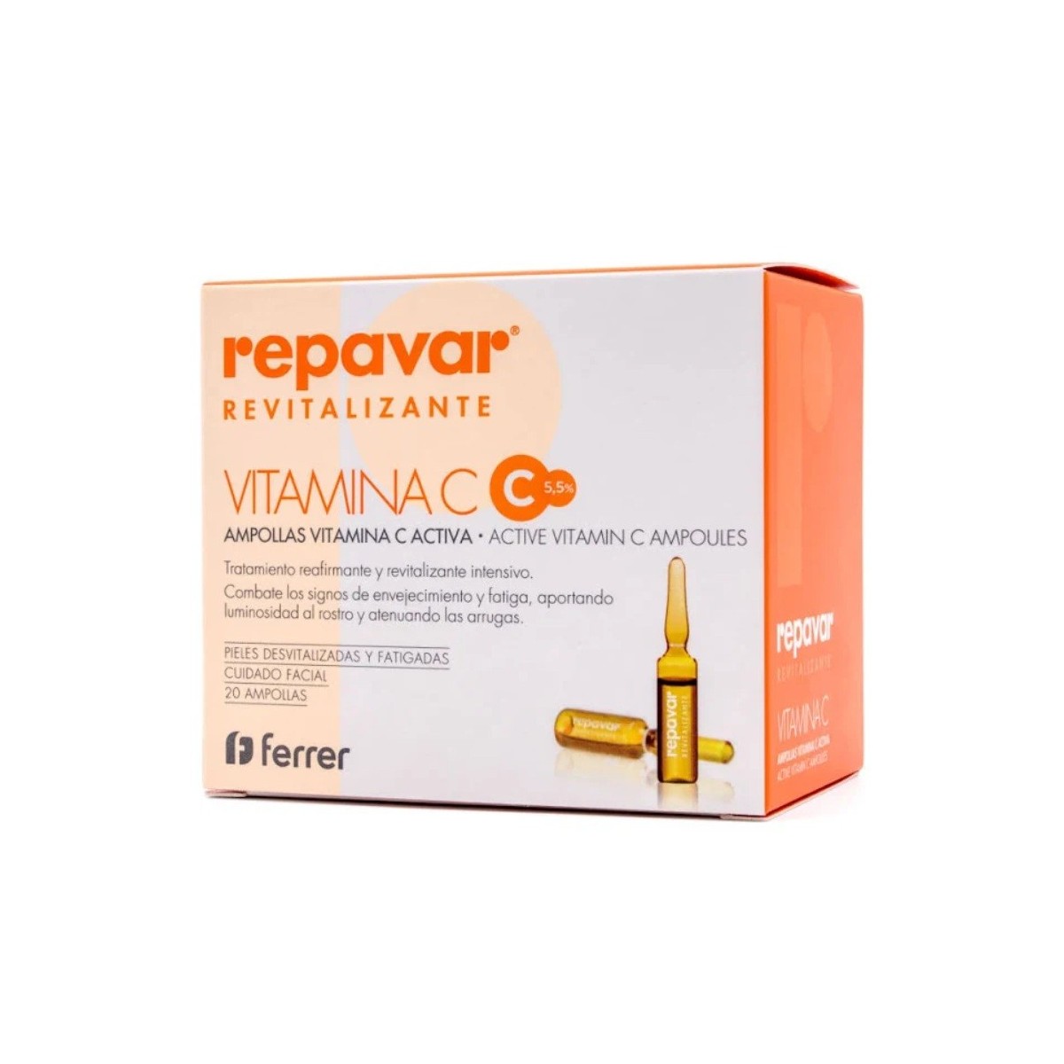 repavar revitalizante 20 ampollas vitamina c