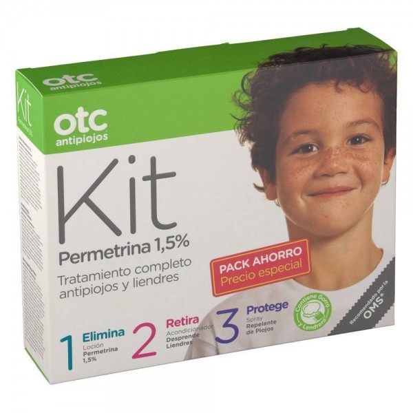 otc antipiojos kit permetrina 15