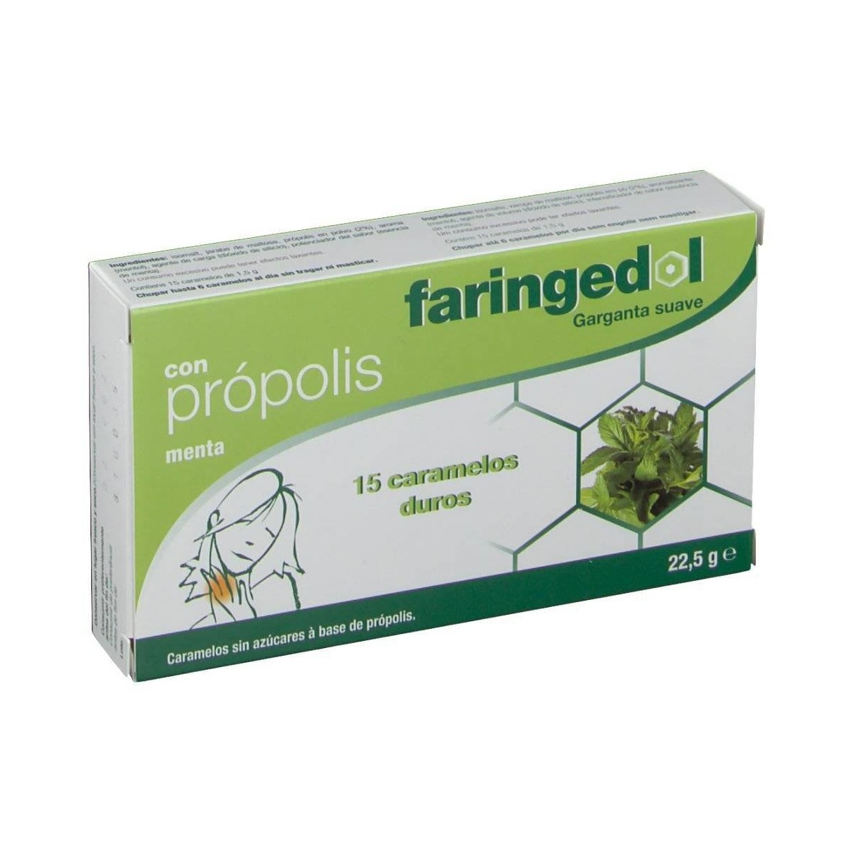 faringedol menta 15 caramelos