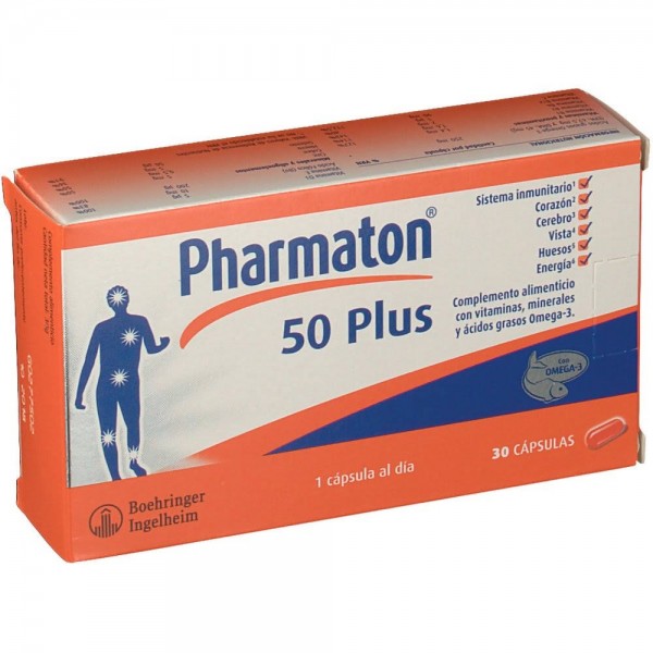 pharmaton 50 plus 30 capsulas