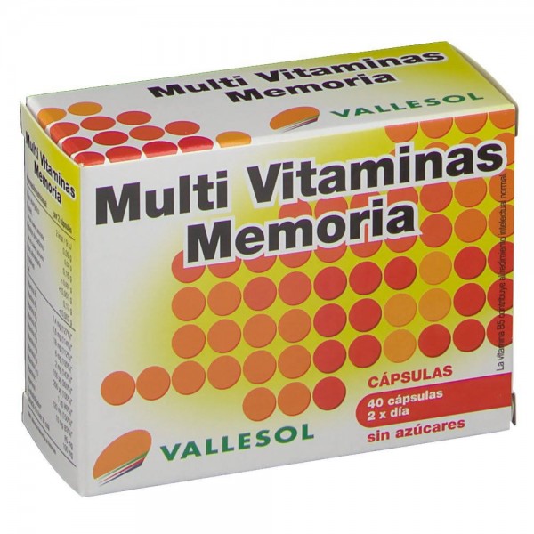 vallesol multivitaminas memoria 40 capsulas