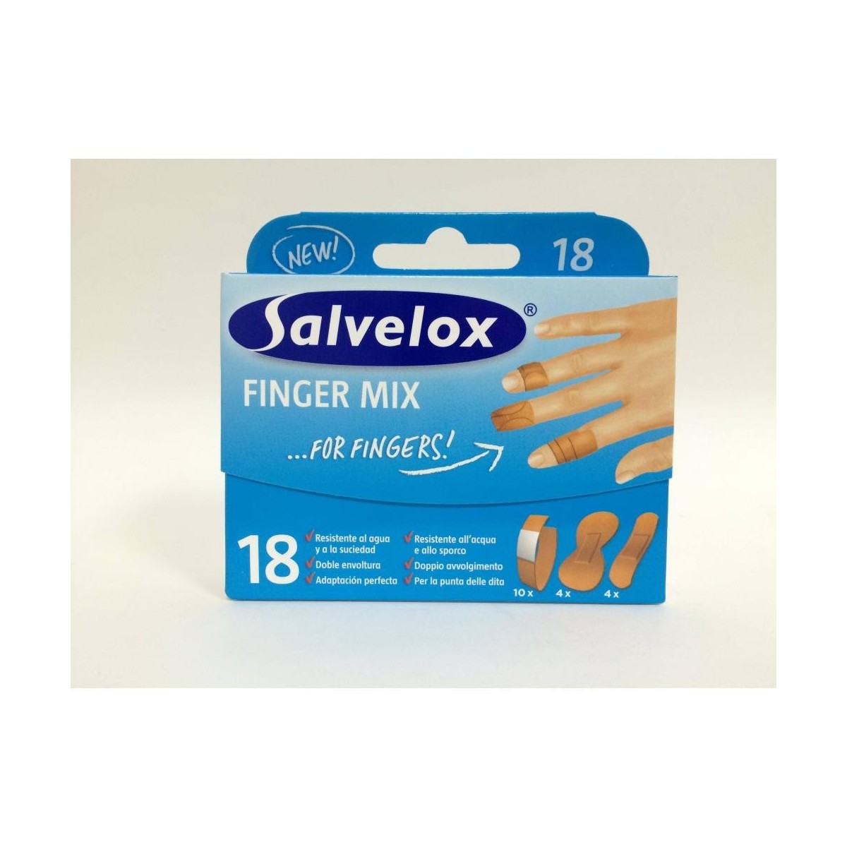 salvelox finger mix 18 tiritas