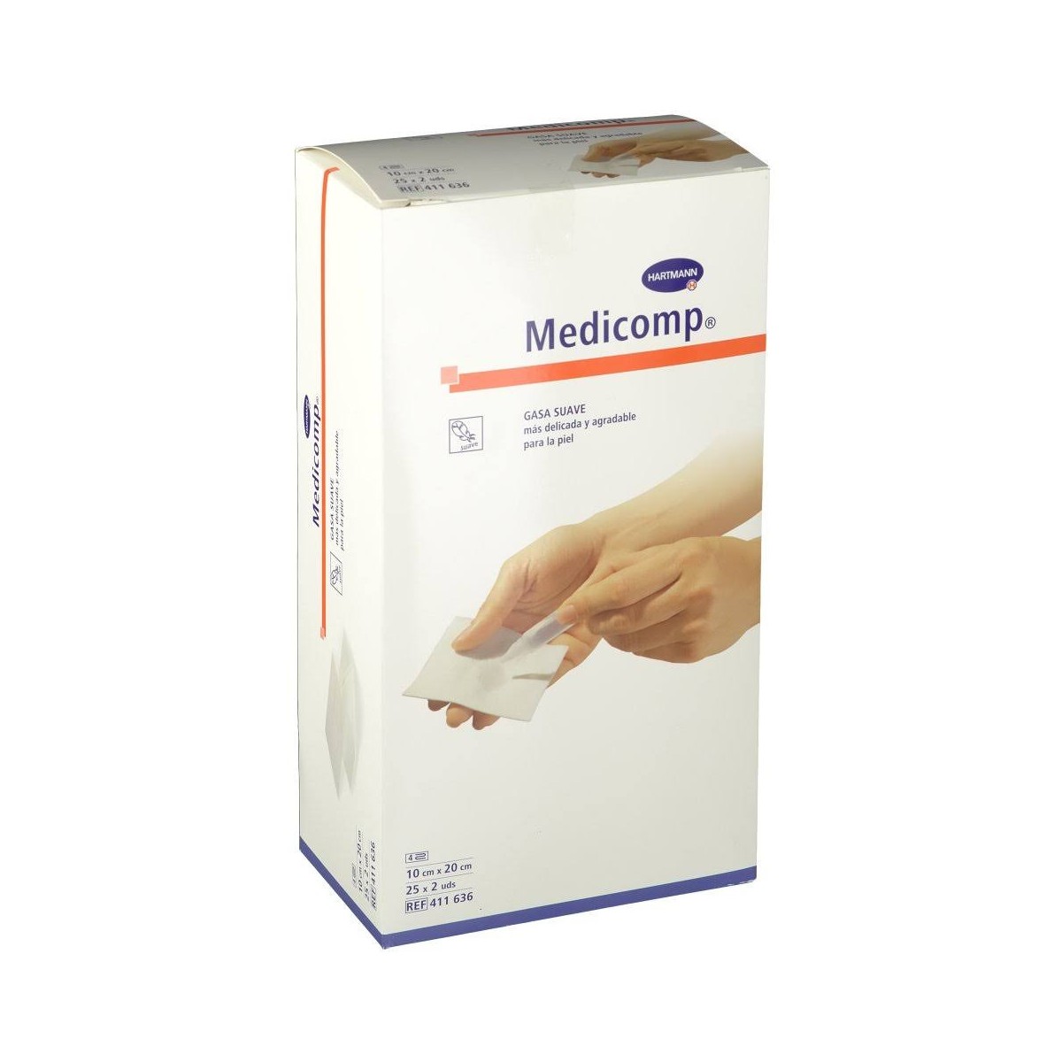 medicomp compresas 10cm x 20cm 50unidades