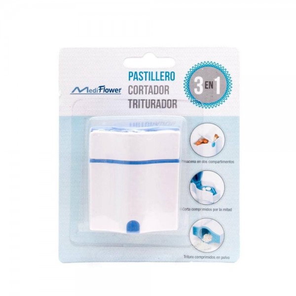 mediflower pastillero cortador triturador 3 en 1