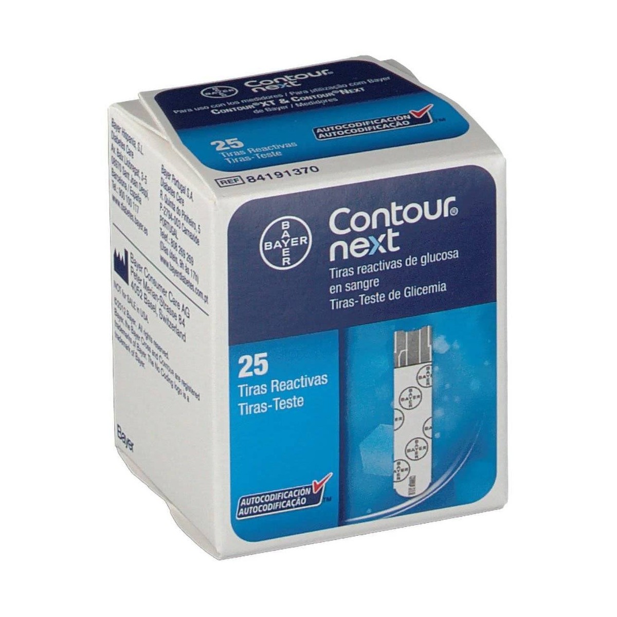 contour next 25 tiras reactivas