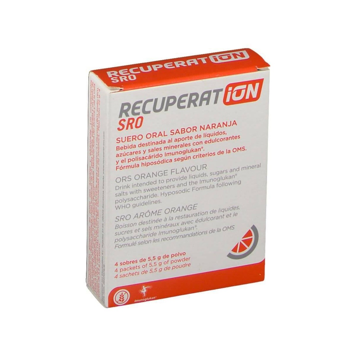 recuperat ion suero oral sabor naranja 4 sobres