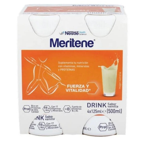 meritene drink vainilla 4 x 125 ml