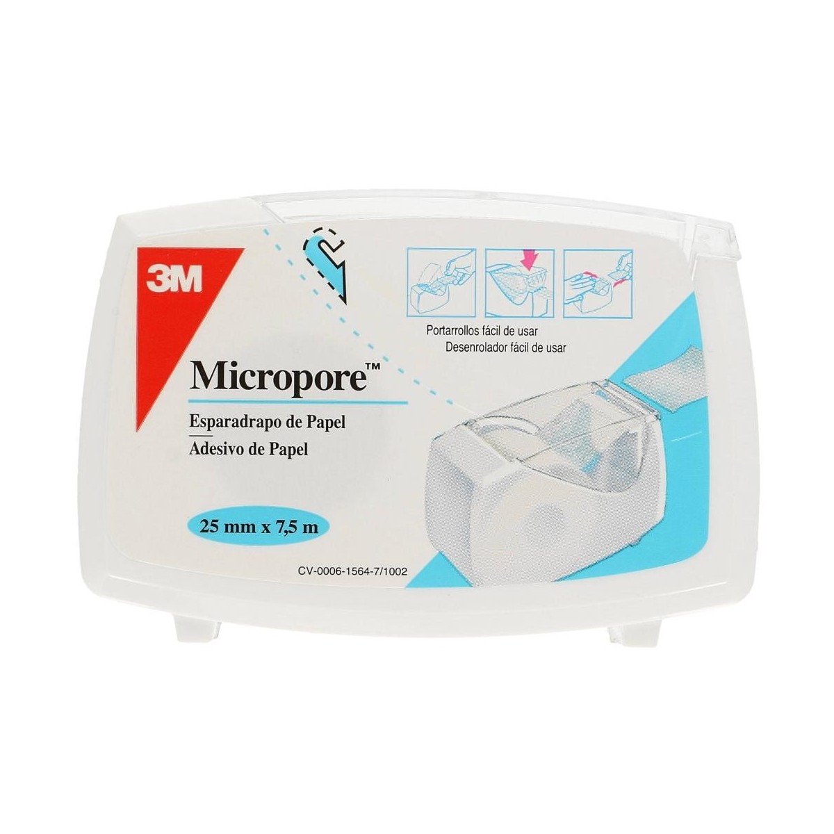 esparadrapo micropore blanco 75 x 25 cm