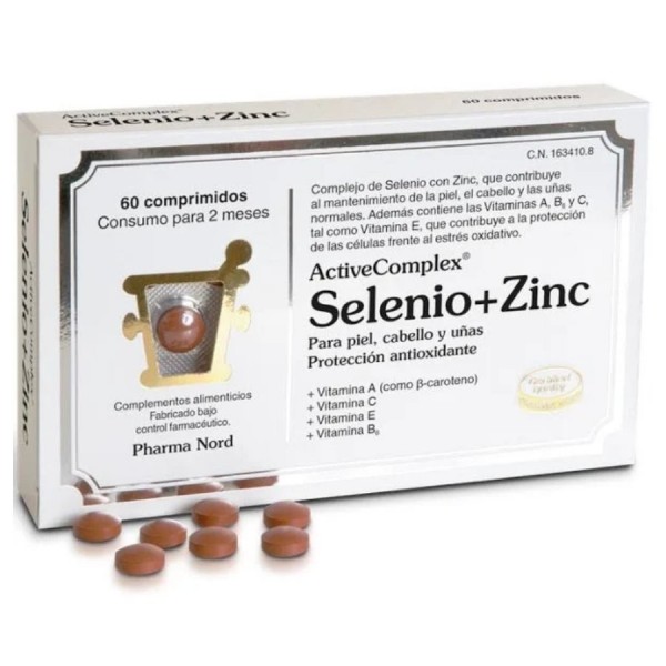 activecomplex selenio zinc 60 comprimidos pharma nord
