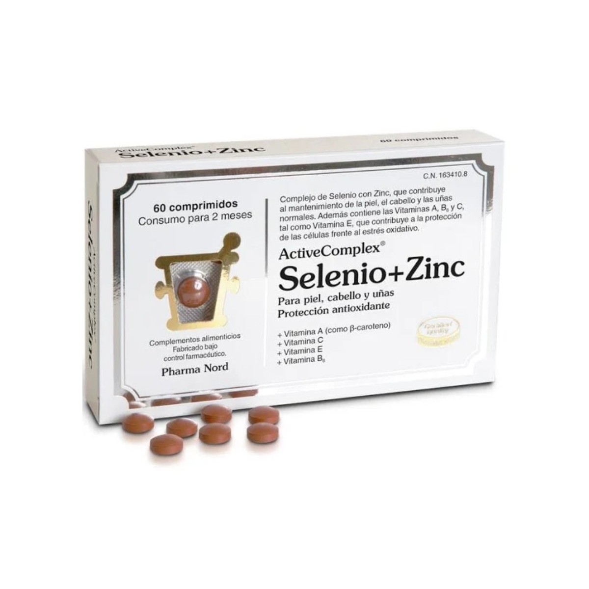 activecomplex selenio zinc 60 comprimidos pharma nord
