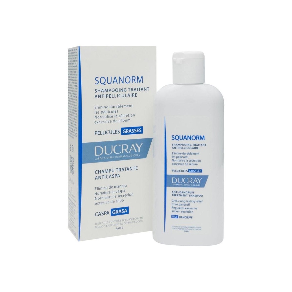 ducray champu squanorm caspa grasa 200 ml