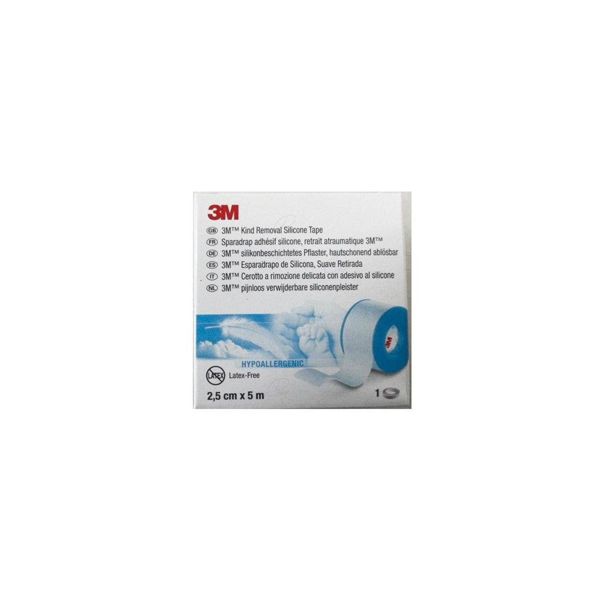3m esparadrapo silicona 5x25cm