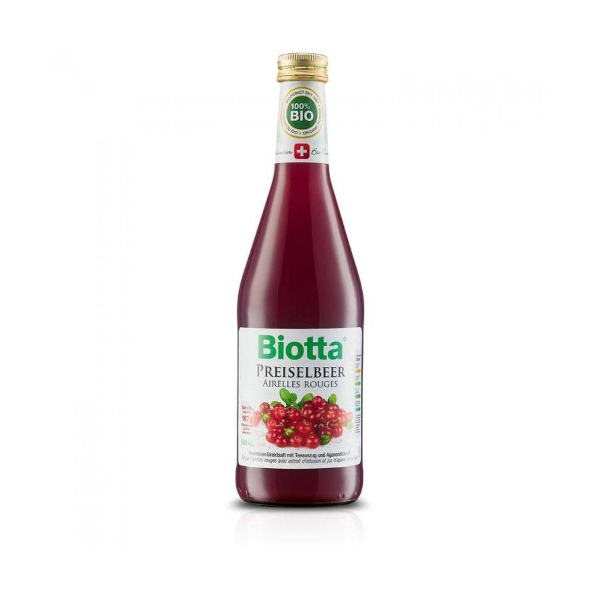 biotta jugo de arandanos rojos 500 ml