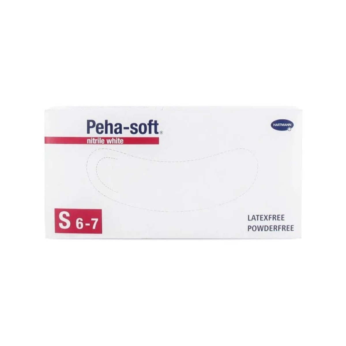 guantes peha soft nitrilo blanco talla s 100 uds