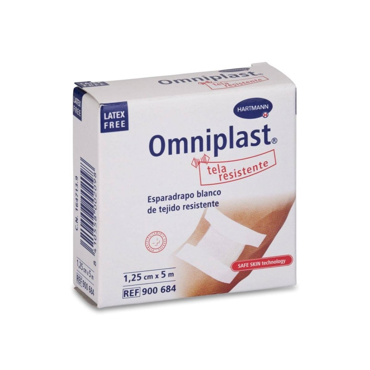 hartmann esparadrapo omniplast tela blanco 125 cm x 5 m