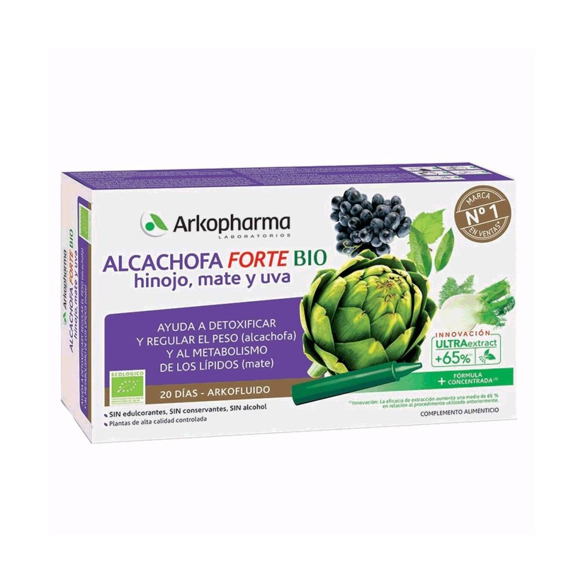arkopharma arkofluido alcachofa forte 20 ampollas