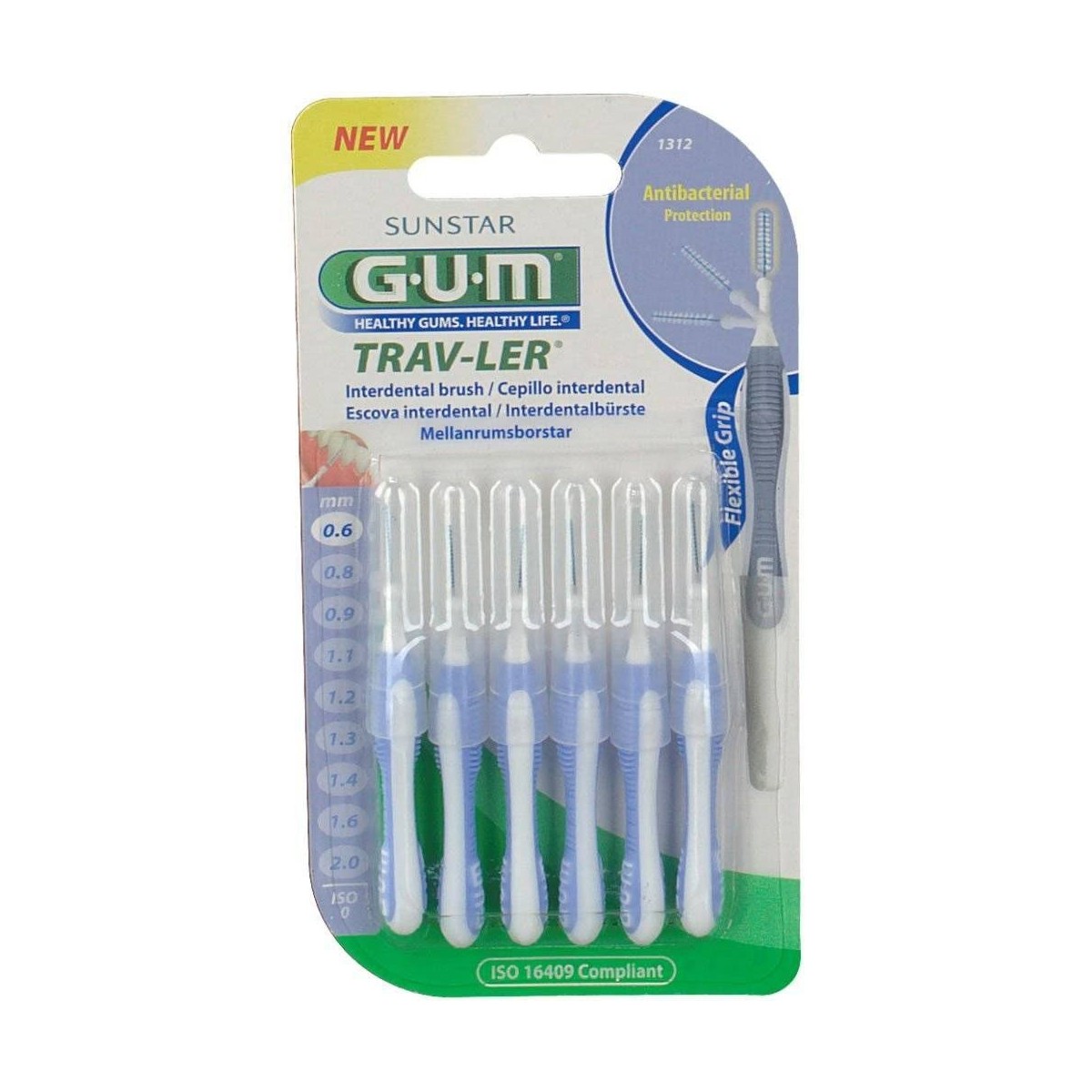 gum cepillo interdental trav ler 06 mm