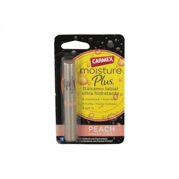 carmex moisture plus peach 2g
