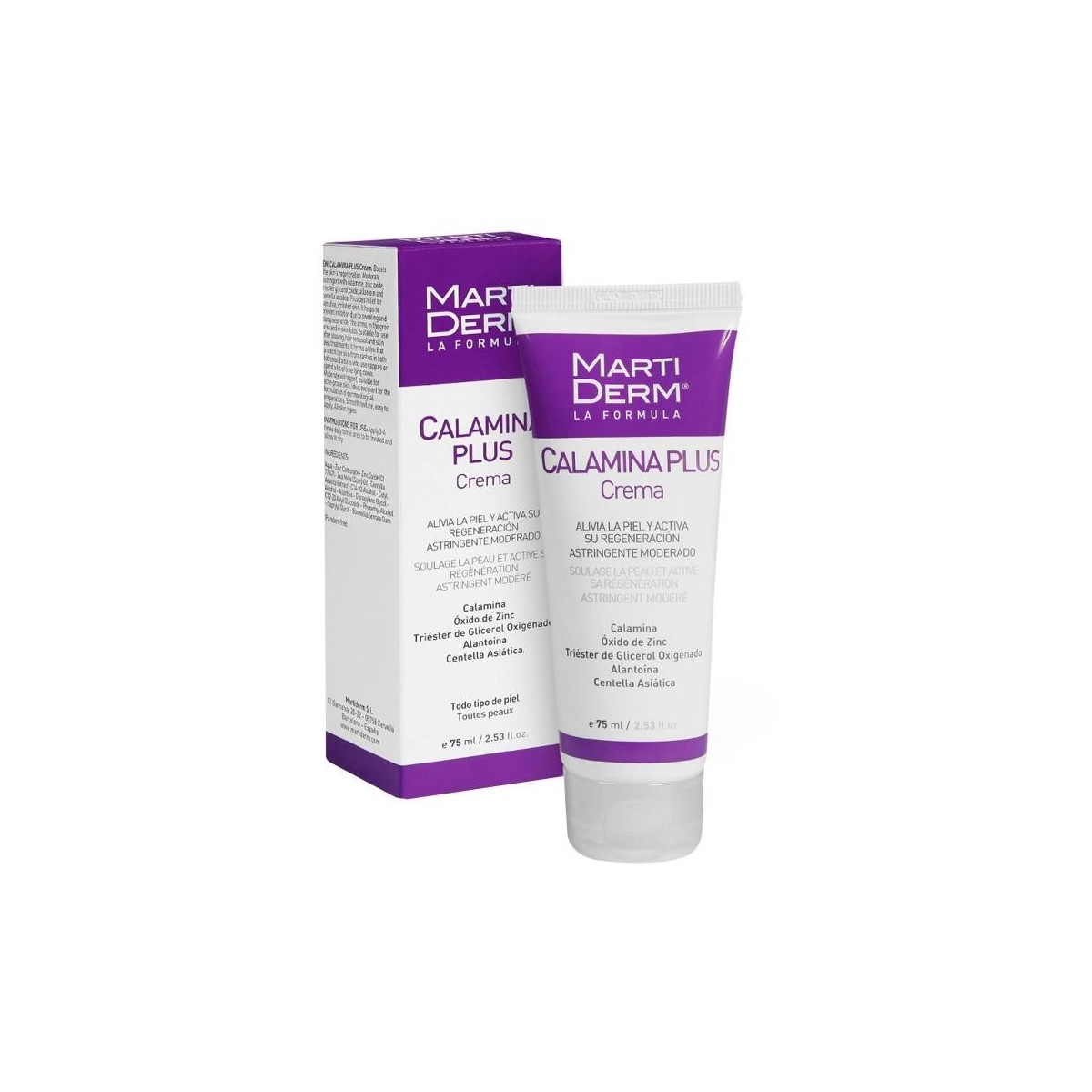 martiderm calamina plus crema 75 ml