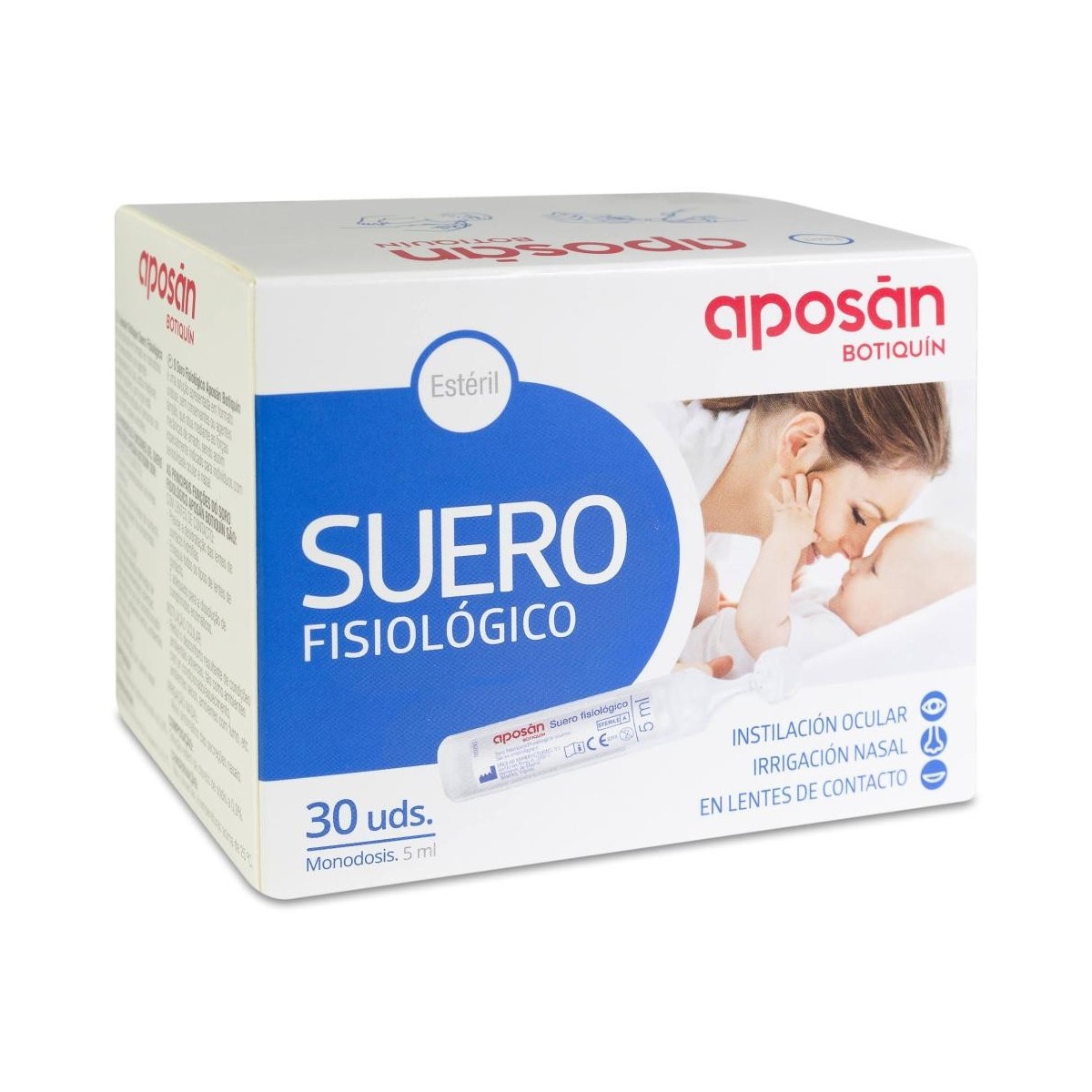 aposan suero fisiologico nasal monodosis 5 ml 30