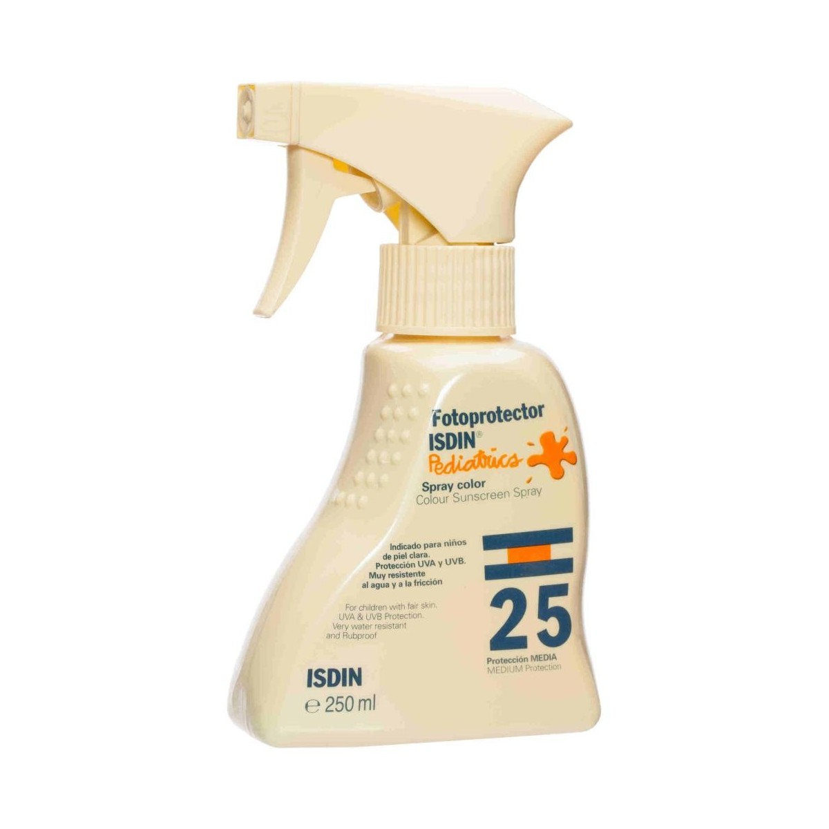 fotoprotector isdin spf 25 pediatrics spray color