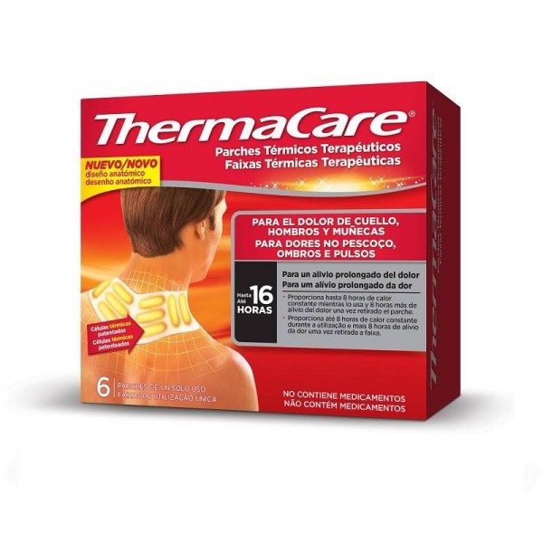 thermacare cuello hombros y munecas 6 parches