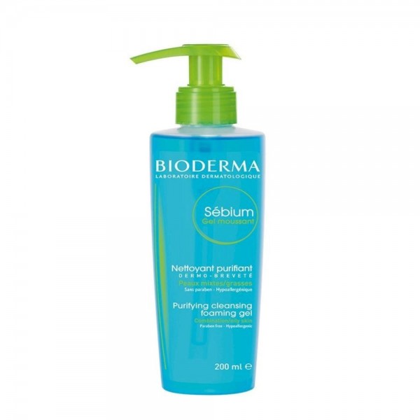 sebium gel moussant 200 ml bioderma