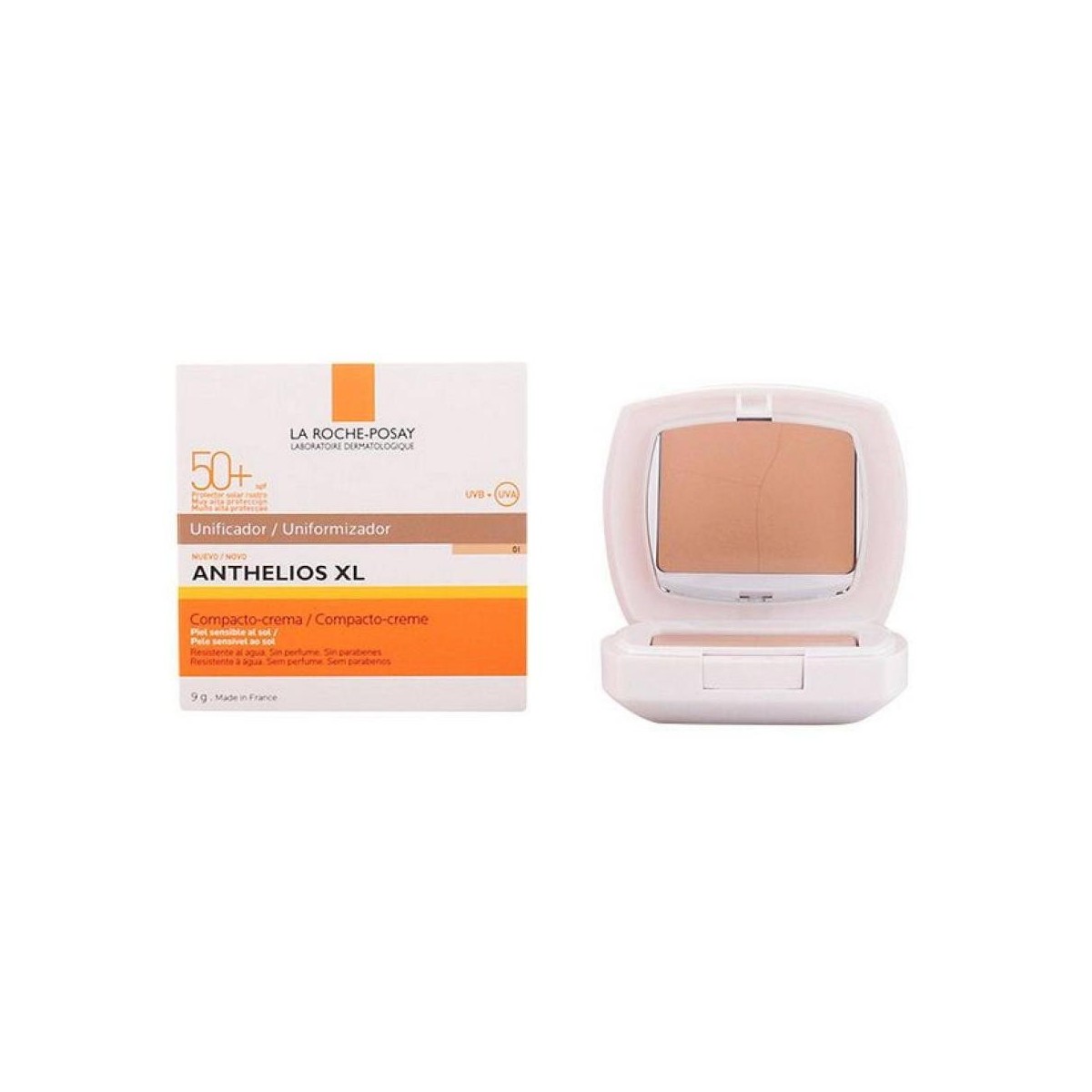 la roche posay anthelios xl compacto oscuro 50 9g
