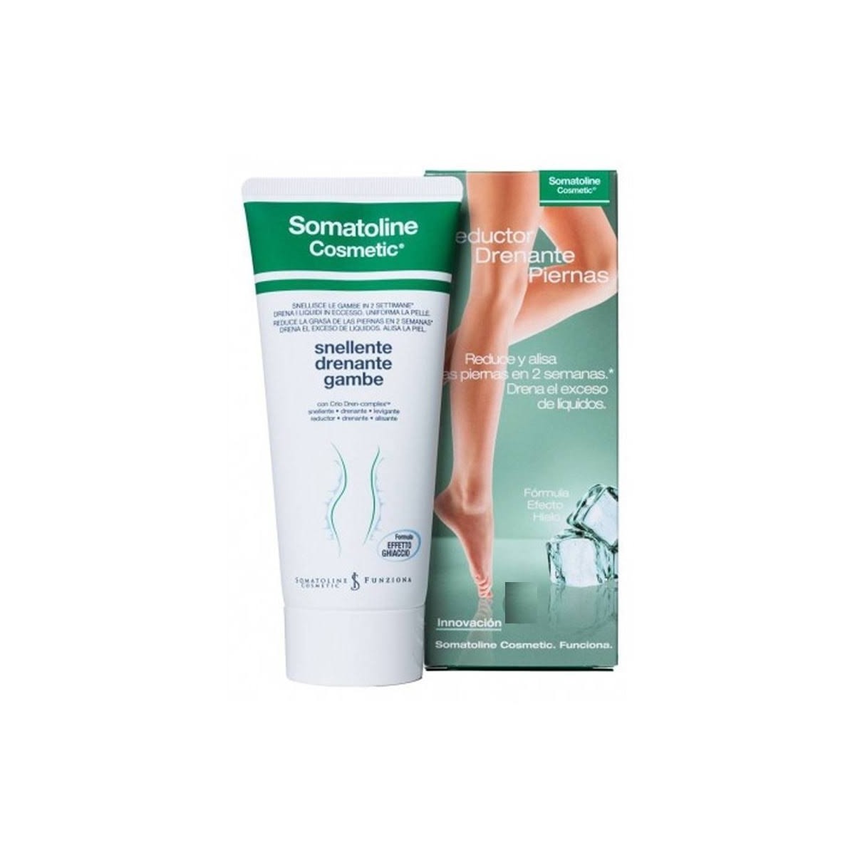 somatoline drenante reductor piernas 200 ml
