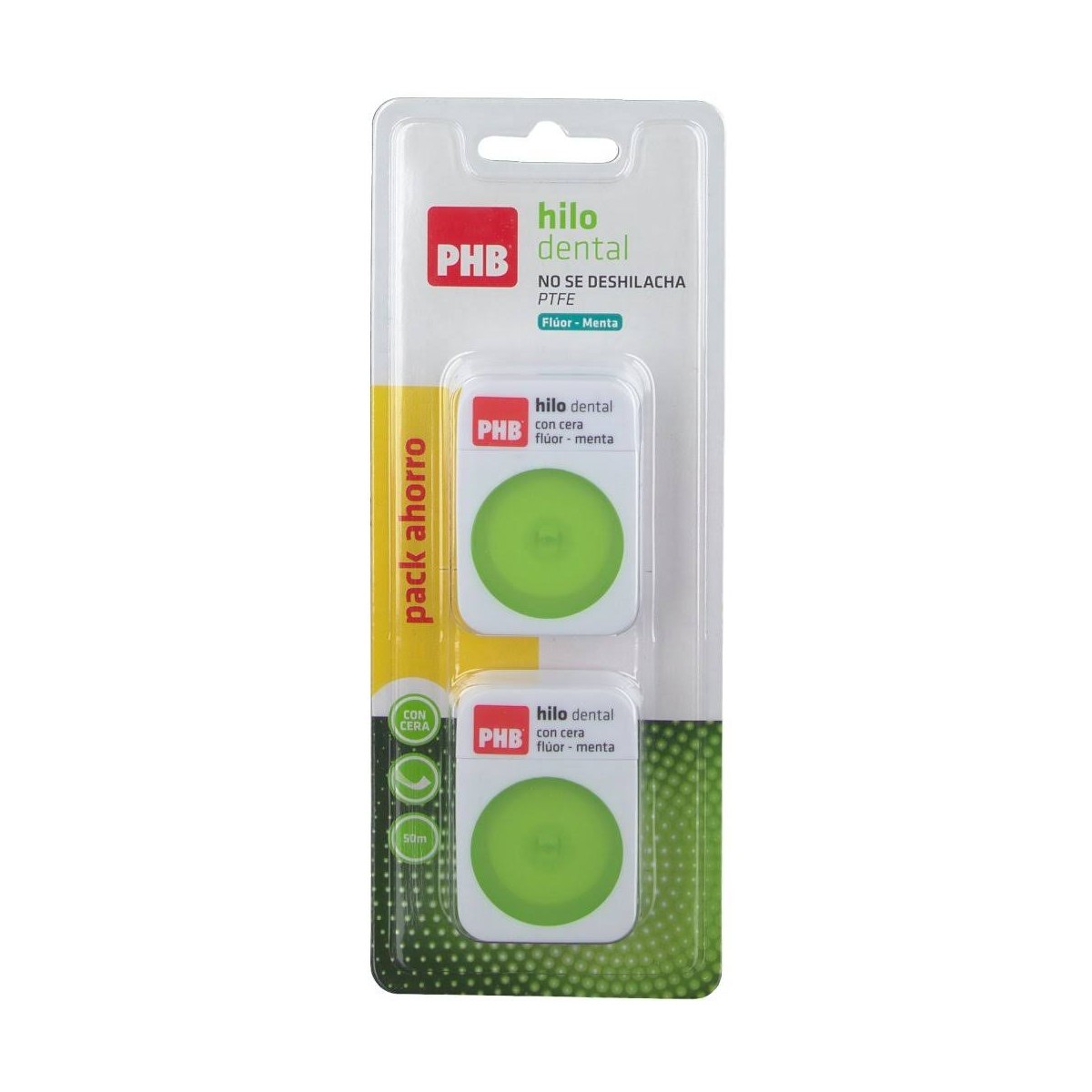 phb pack duplo hilo dental fluor menta