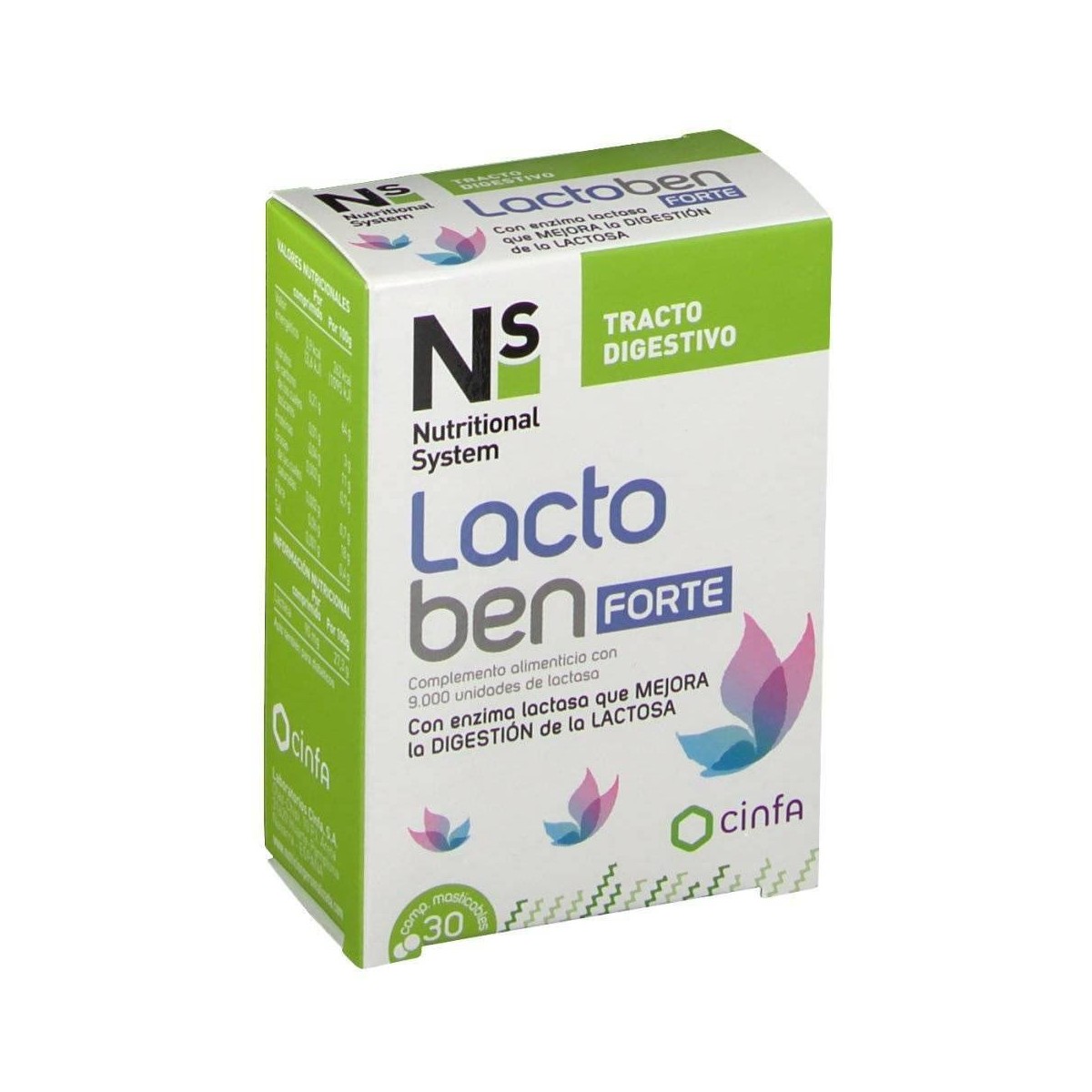 ns lactoben forte 30 comprimidos masticables