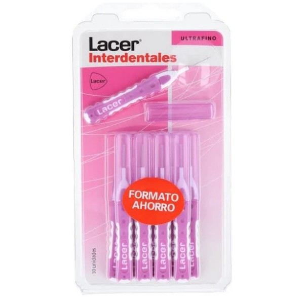 lacer cepillo interdental ultrafino recto 10 ud