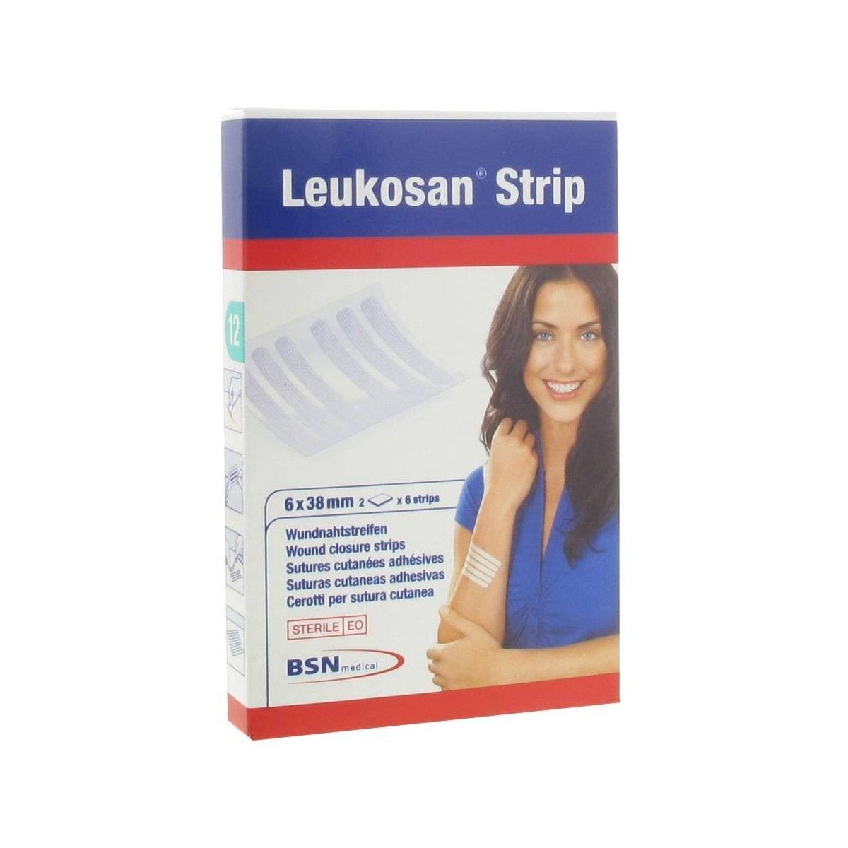 leukosan strip 6x38mm 12 uds