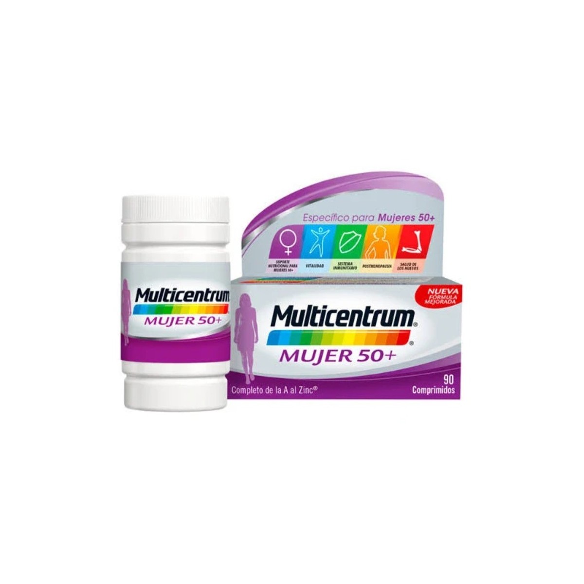 multicentrum 90 comprimidos mujer 50