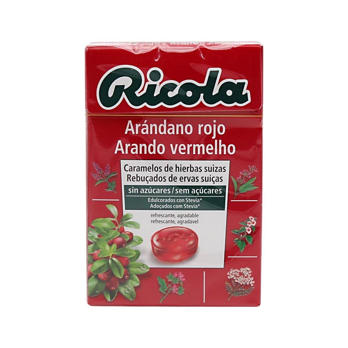 ricola caramelos sin azucar arandano 50 g
