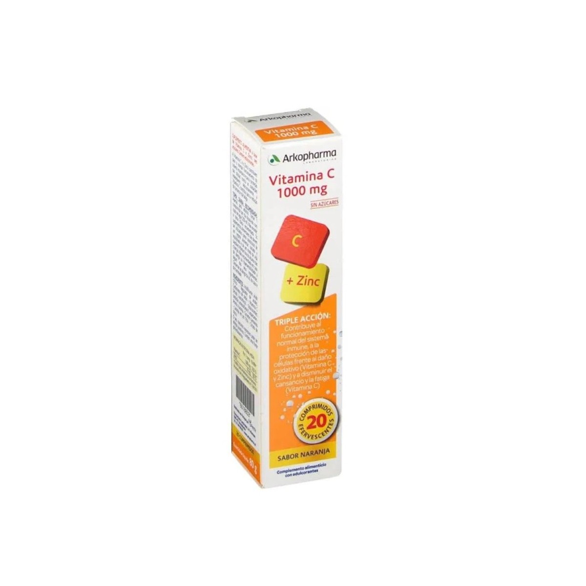 arkovital vitamina c 1000mg zinc 20 comprimidos efervescentes