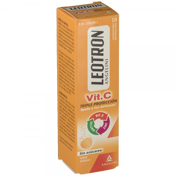 leotron vitamina c 18 comprimidos efervescentes