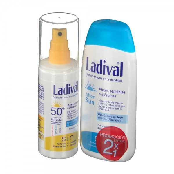 ladival piel sensible spray spf50 150ml aftersun 200ml
