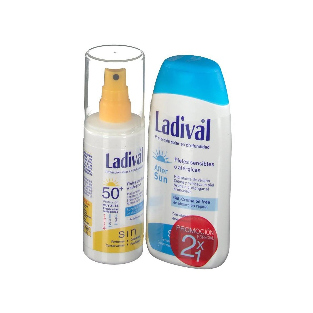 ladival piel sensible spray spf50 150ml aftersun 200ml