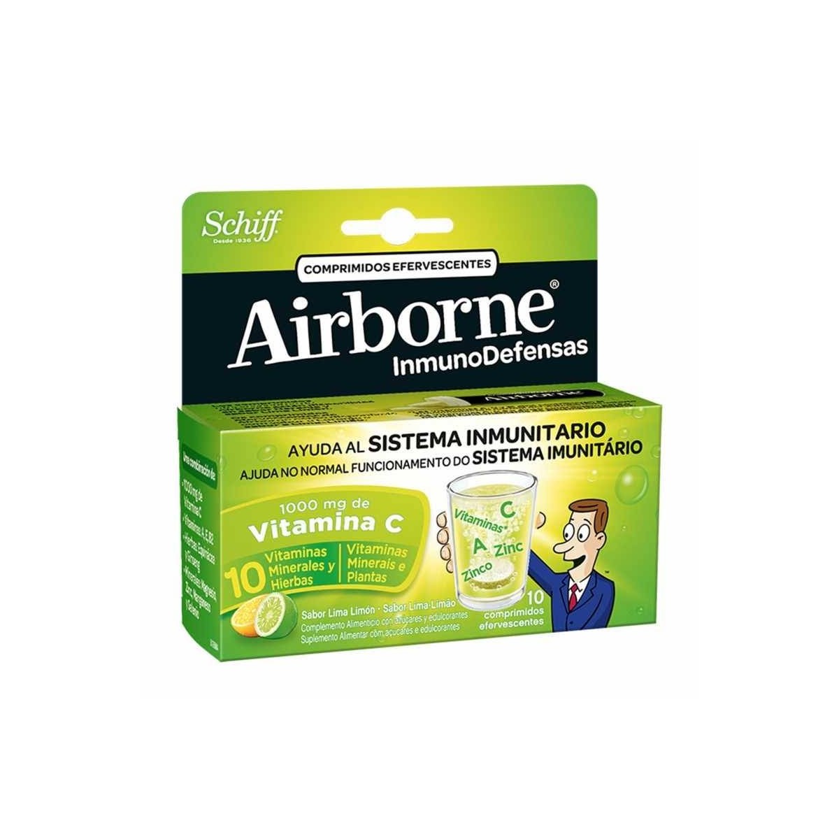 airborne lima 10 comprimidos efervescentes