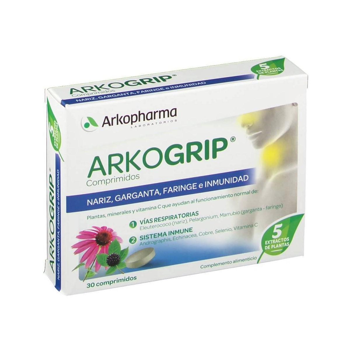 arkogrip 30 comprimidos